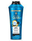 Gliss Moisturizing Shampoo with Hyaluron & Seaweed - 13.53 fl oz, Normal & Dry Hair, 48hr Hydration Gliss Moisturizing Shampoo - 48hr Hydration Moisturizing Shampoo, Hyaluronic Acid Shampoo, Seaweed Shampoo, Dry Hair Care, Normal Hair Shampoo, Hair Hydration, Lightweight Shampoo, Long-Lasting Moisture, Healthy Hair, Hair Care, Gliss, Aqua Revive, Şampuan, 13.53 fl oz, Hair Moisturizer, Hydrating Shampoo, Nourishing Shampoo
