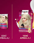 Palette Deluxe Hair Dye - Long-Lasting Nourishing Küllü Açık Sarı Color by Palette Palette Deluxe Hair Dye - Long Lasting & Nourishing hair dye, long-lasting hair color, nourishing hair dye, Palette Deluxe Saç Boyası, Küllü Açık Sarı hair color, hair care, hair coloring, cosmetic, beauty product, Palette hair dye, nourishing hair color, vibrant hair color, healthy hair