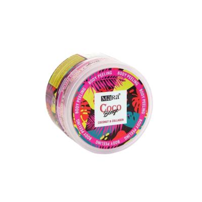 Mara Body Scrub/Peeling with Plant-Based Collagen & Coconut Scent - Vegan Skincare for Smooth, Nourished Skin Mara Vegan Body Scrub with Coconut Scent - Natural Skincare body scrub, peeling, vegan skincare, coconut scented, natural exfoliant, plant-based collagen, skincare routine, exfoliating product, smooth skin, nourished skin, cruelty-free, ethical skincare, natural skincare products, radiant skin, glowing skin, self-care, spa-like experience, body care, skincare essentials