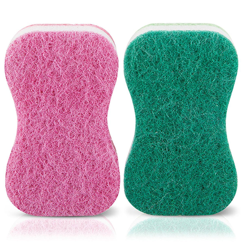 Benri Ultra Konfor Dish Sponge 2-Pack - Ergonomic, Ultra-Strong Fiber Structure for Effective Kitchen Cleaning