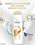 Dove Coconut Oil Shampoo - Natural, Vegan, Cruelty-Free Hair Care for Weak & Damaged Hair - view 2