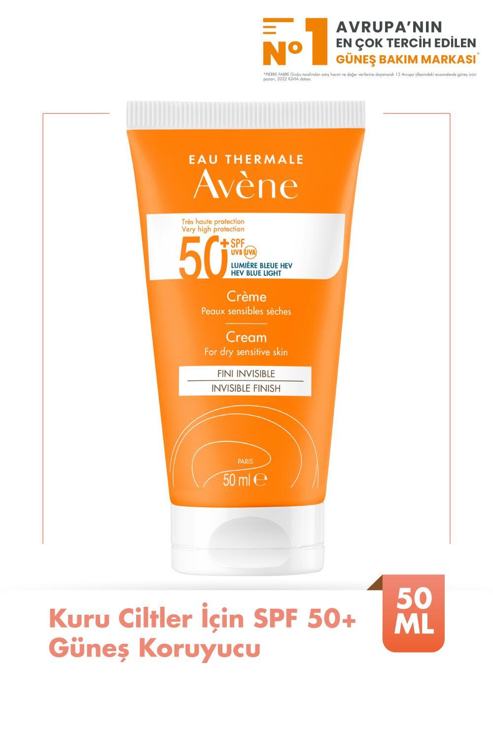 Avene Fragrance-Free Sunscreen Cream for Dry Skin SPF50+ - Water-Resistant & Moisturizing - image 8