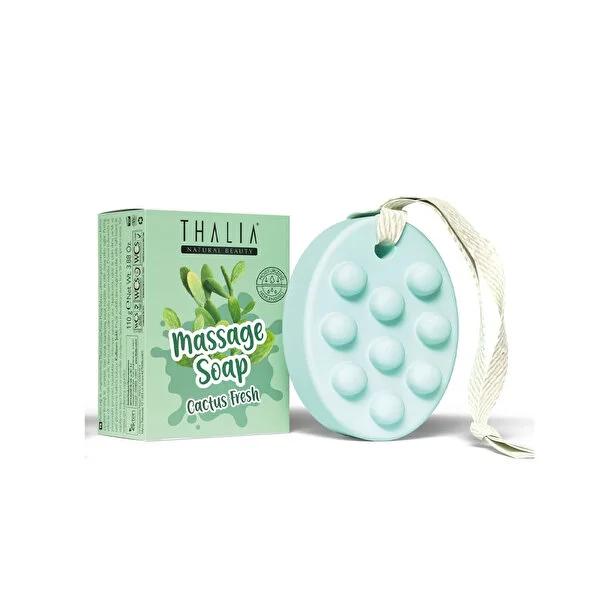 Thalia Cactus Fresh Massage Soap: Natural Almond Oil Soap for Skin Firming, Moisturizing & Invigorating Spa Experience Thalia Cactus Soap: Natural Massage Soap for Firm, Moisturized Skin Massage Soap, Almond Oil Soap, Cactus Soap, Skin Firming Soap, Moisturizing Soap, Natural Massage Bar, Exfoliating Massage Soap, Thalia Soap, Natural Skincare, Relaxing Massage, Invigorating, Skin Hydration, Skin Elasticity, Spa Experience, Blood Circulation, Cellulite Reduction, Radiant Complexion, Soft Skin, Smooth Skin,