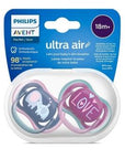Philips Avent Ultra Air Pacifier for Girls 18M+ 2-Pack