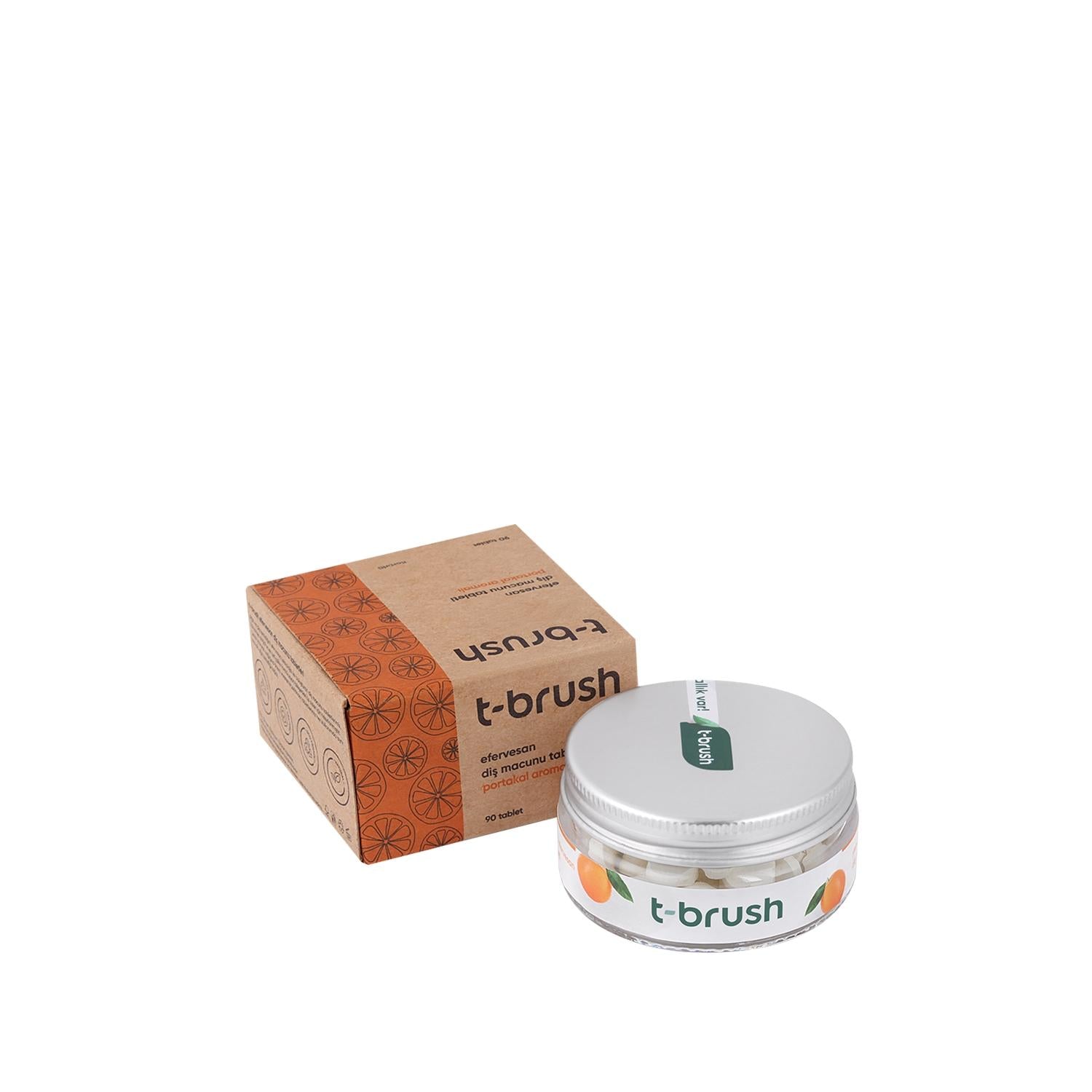 T-Brush Effervescent Toothpaste Tablets - Orange Flavor, Fluoride-Free, 90 Count T-Brush Effervescent Toothpaste Tablets - Orange Flavor, 90 Count effervescent toothpaste tablets, fluoride-free toothpaste, orange flavored oral care, T-Brush oral care products, natural oral hygiene products, eco-friendly toothpaste, sustainable oral care, toothpaste tablets, oral care tablets, healthy smile, clean teeth, fresh breath, travel toothpaste, TSA-friendly toothpaste, environmentally friendly oral care