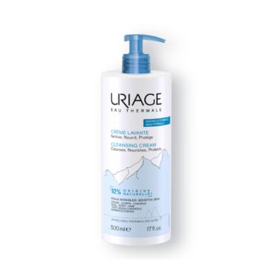 Uriage Uriage Thermal Water Cleansing Cream 500ml - Soap-Free, Hypoallergenic Skincare for Sensitive Skin Uriage Cleansing Cream 500ml - Gentle Skincare Uriage Cleansing Cream, Soap-free cleansing cream, Sensitive skin care, Hypoallergenic skincare, Uriage Thermal Water, Gentle skincare, Nourishing cream, Skincare for sensitive skin, Face care, Body care, Hair care