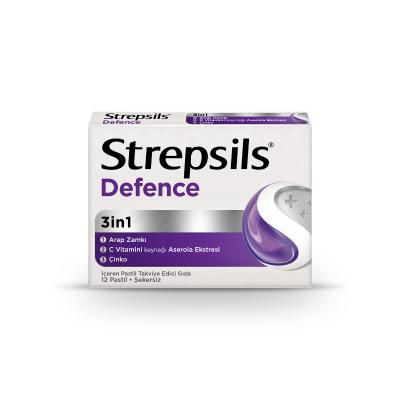 Strepsils Defence: Sugar-Free Throat Lozenges with Vitamin C & Zinc - Sore Throat Relief & Immune Support Strepsils Defence: Throat Lozenges for Sore Throat & Immune Support strepsils defence, throat lozenges, sore throat relief, immune support lozenges, vitamin C lozenges, zinc lozenges, sugar free throat lozenges, acerola extract, african geranium extract, Icelandic moss extract, throat irritation, throat discomfort, immune system support, sugar-free, antioxidant, acacia gum, dryness relief, cough relief,
