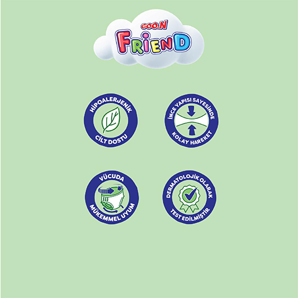 Goon Friend Hypoallergenic Baby Diapers - 30 Count, Ultra-Thin & Comfortable Fit for Sensitive Skin - view 2