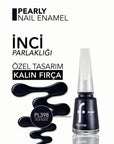 Flormar Pearly Semi-Sheer Shimmer Nail Polish 398 Blue Black 11ml