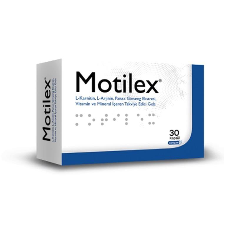Motilex Dietary Supplement for Energy and Vitality - 30 Capsules Motilex Dietary Supplement for Enhanced Energy Dietary Supplement, Vitamins and Minerals, Antioxidant Supplement, Energy and Vitality, Nutritional Support, Health Supplements, Wellness Products, Capsule Supplements, L-Carnitine, L-Arginine, Panax Ginseng Extract, Vitamin A, Vitamin C, Vitamin E, Zinc, Selenium, Astaxanthin, Grape Seed Extract