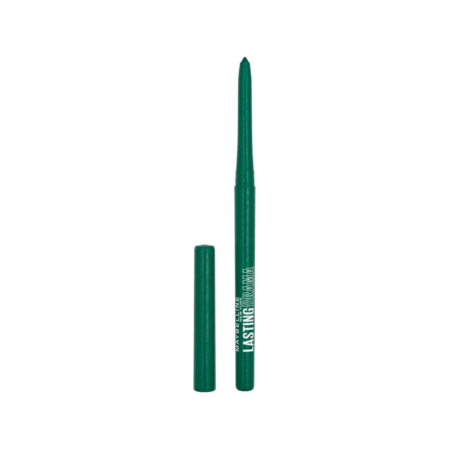 Maybelline New York Lasting Drama Automatic Eyeliner - Green With Envy, Long Lasting & Easy to Apply Maybelline New York Lasting Drama Eyeliner - Precise & Long Lasting Automatic Eyeliner, Maybelline New York Lasting Drama, Green Eyeliner, Long Lasting Eyeliner, Easy Apply Eyeliner, Cosmetics, Makeup, Eye Makeup, Eyeliner, Beauty Products, Long Lasting Makeup, Precise Eyeliner, Green Makeup, Eye Liner, Makeup Essentials