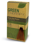 Green Therapy - Natural Argan Oil Hair Dye for Gray Hair Coverage, Chemical-Free, 6.43 Red Copper - Hair Dye