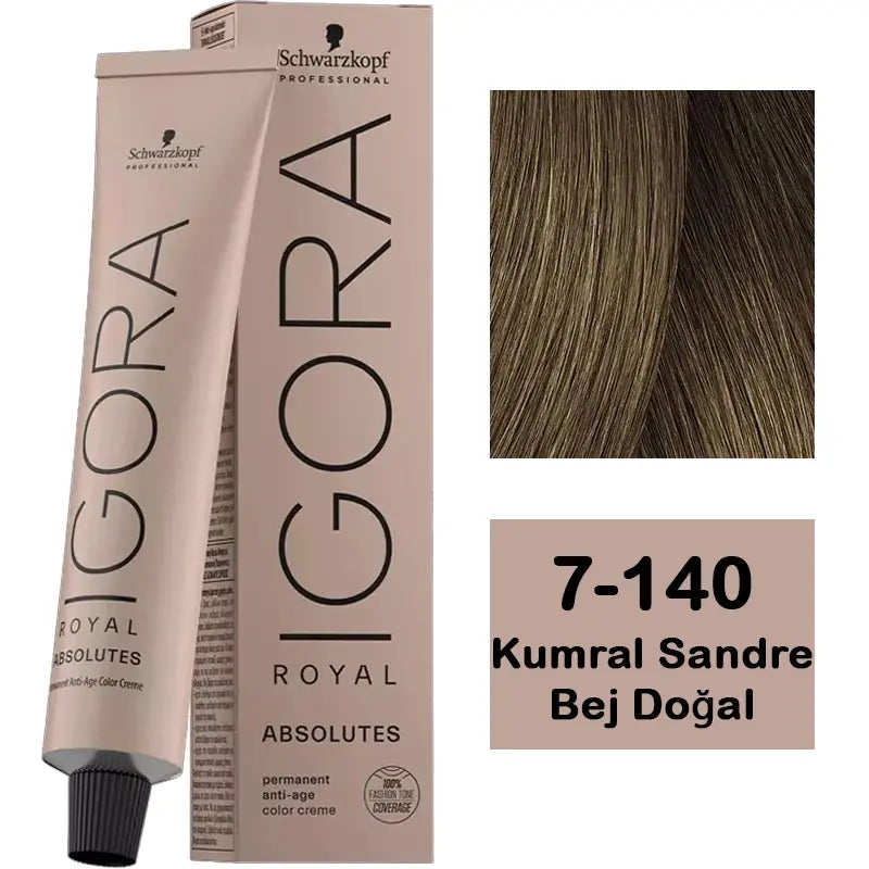 Igora Royal Absolutes Hair Color 7-140 Medium Blonde 60ml