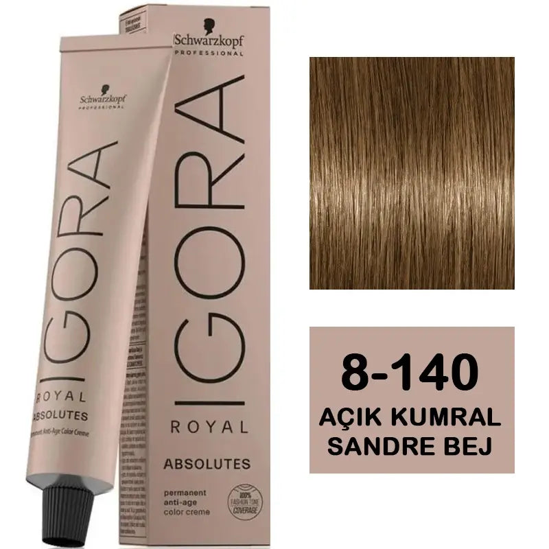 Igora Royal Absolutes Anti-Age Hair Color 8-140 Light Blonde 60ml