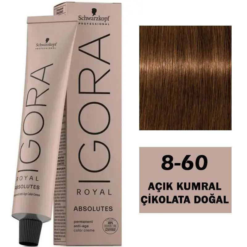 Igora Royal Absolutes Anti-Age Hair Color 8-60 Light Auburn 60ml