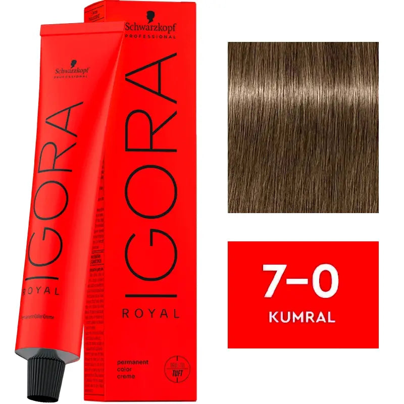 Igora Royal Permanent Color Creme 7-0 Medium Blonde 60ml