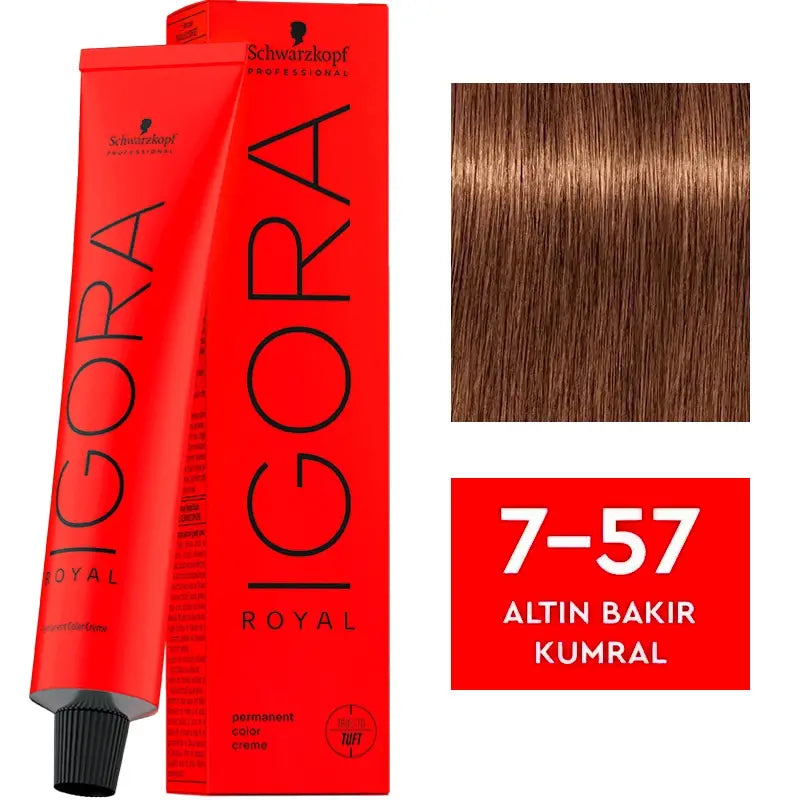 Igora Royal Permanent Color Creme 7-57 Golden Copper Blonde 60ml