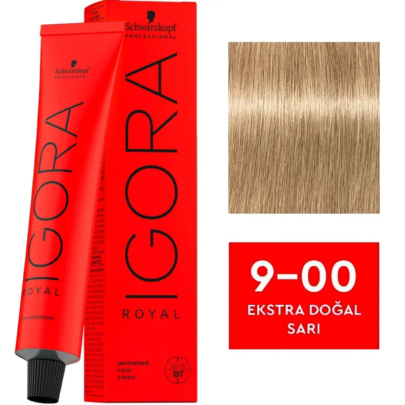Igora Royal Permanent Color Creme 9-00 Extra Natural Blonde 60ml