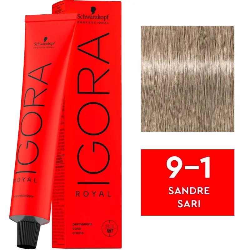 Igora Royal Permanent Color Creme 9-1 Light Blonde 60ml