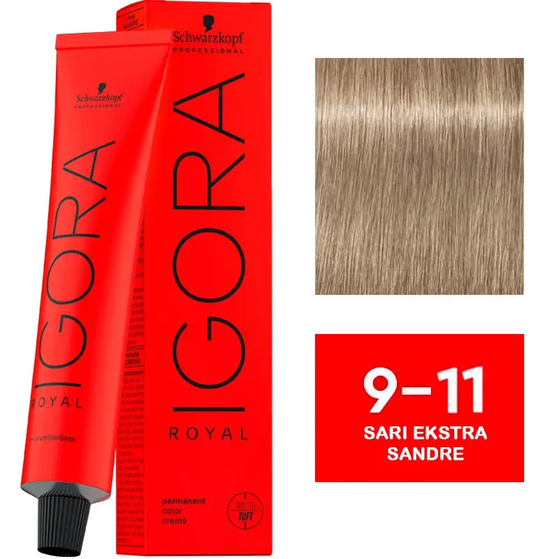 Igora Royal Permanent Color Creme 9-11 Extra Ash Blonde 60ml