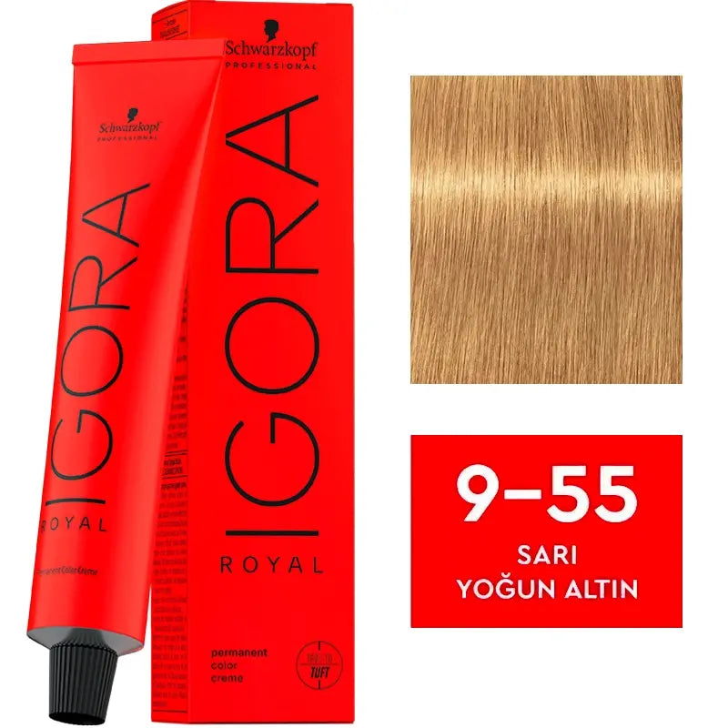 Igora Royal Permanent Color Creme 9-55 Intense Gold Blonde 60ml
