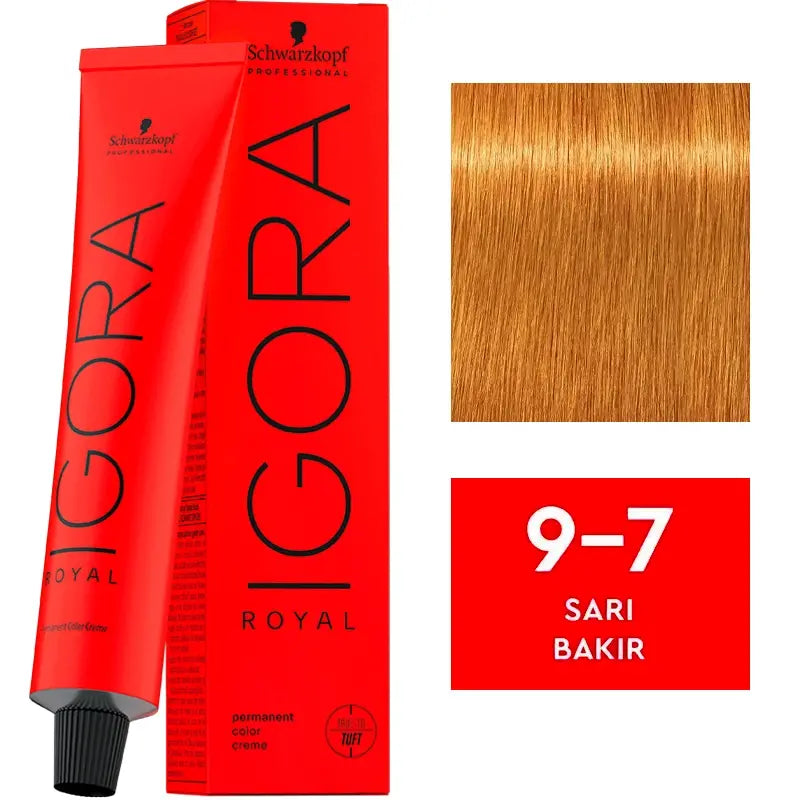 Igora Royal Permanent Color Creme 9-7 Copper Blonde 60ml