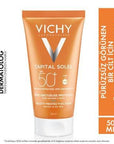 Vichy Capital Soleil SPF50+ Velvety Sunscreen: High Protection, Intense Hydration, Water Resistant - Daily Facial Sunscreen for Sensitive Skin Vichy SPF50+ Sunscreen: High Protection & Hydration SPF50+ sunscreen, High protection sunscreen, Moisturizing sunscreen, Sunscreen for sensitive skin, Vichy sunscreen, Hyaluronic acid sunscreen, Water resistant sunscreen, Velvety sunscreen, Facial sunscreen SPF50, Daily sunscreen protection, sunscreen, sun protection, sensitive skin, moisturizing, hyaluronic acid, wa