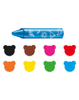 Carioca Finger Paints for Toddlers - 8-Piece Pastel Crayon Set, Washable, Non-Toxic, Easy Grip for Children Aged 2+ - view 2