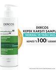 Vichy Dercos Anti-Dandruff Shampoo: Salicylic Acid & Octopirox Treatment for Oily Hair, Itchy Scalp Relief - Paraben Free, 13.2 fl oz Vichy Dercos Anti-Dandruff Shampoo - Oily Hair & Itch Relief anti-dandruff shampoo, shampoo for oily hair, paraben-free shampoo, dandruff treatment, itchy scalp relief, salicylic acid shampoo, seboregulation shampoo, Vichy Dercos shampoo, kepek karşıtı şampuan, shampoo for seborrheic dermatitis, anti dandruff, oily hair, paraben free, itchy scalp, salicylic acid, seboregulati