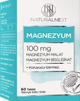 Naturalnest Magnesium Supplement 100mg - 60 Tablets | Magnesium Malate & Bisglycinate for Optimal Health - image 3