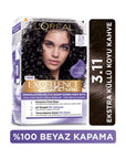 L'Oreal Excellence Cool Creme 3-11 Extra Ash Dark Brown Hair Dye