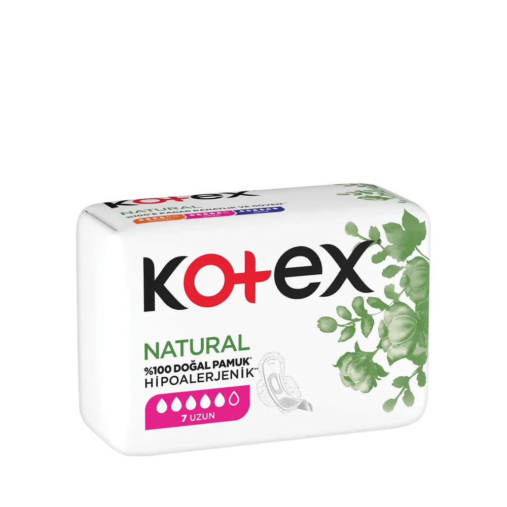 Kotex Natural Ultra Long Sanitary Pads for Gentle Protection (6 Count)