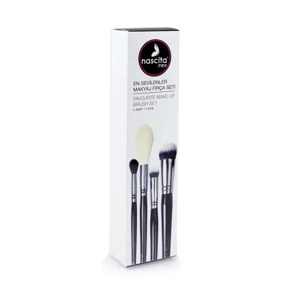 Nascita Pro 4-Piece Favorites Makeup Brush Set for Flawless Blending