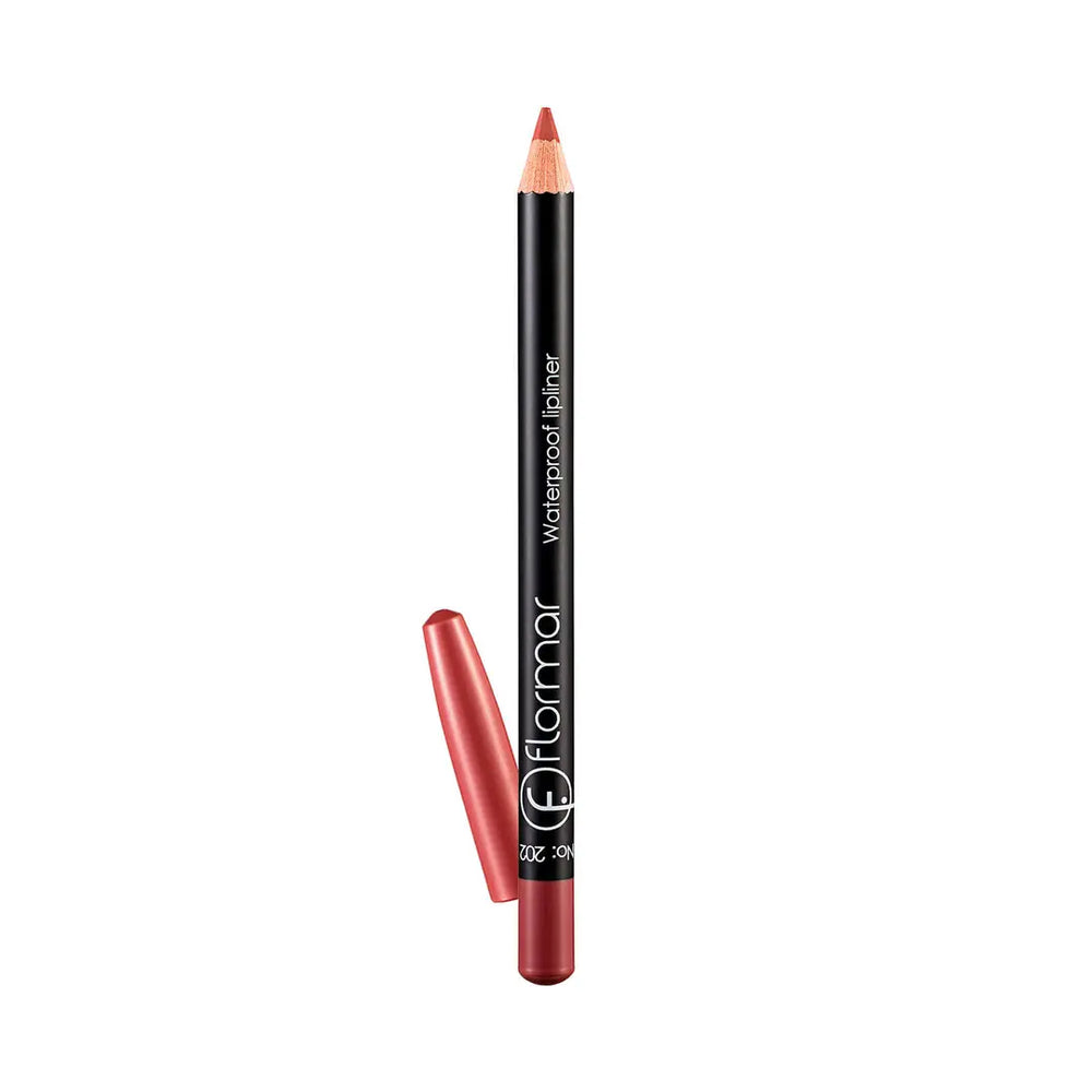 Flormar Waterproof Lip Liner in 202 Soft Pink Brown