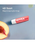 Nivea Peach Lip Care Hydrating Balm for Soft and Smooth Lips