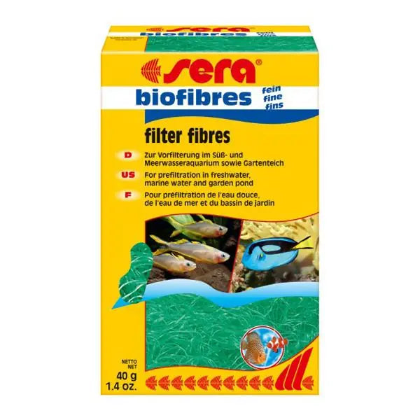 Sera Biofibres Fine Filter Media 40g for Aquarium Filters