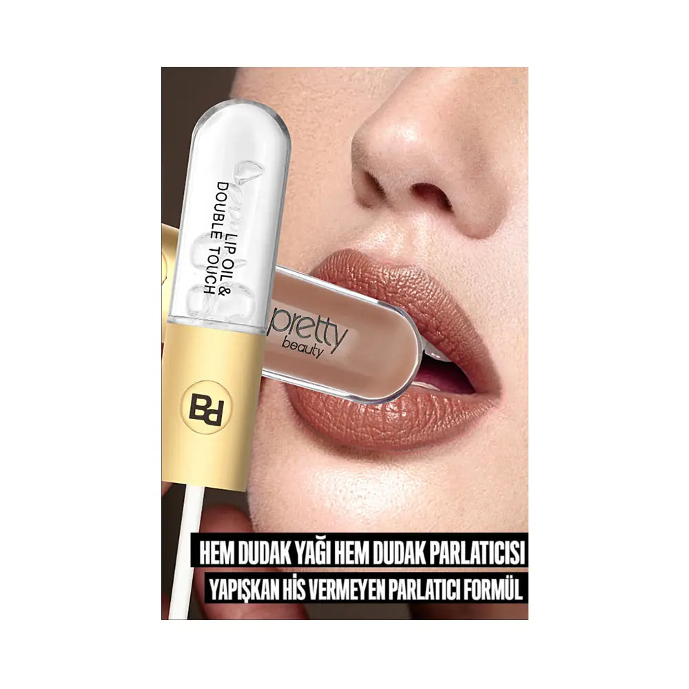 Pretty Double Touch Lipgloss 02 - High-Shine Liquid Lip Gloss