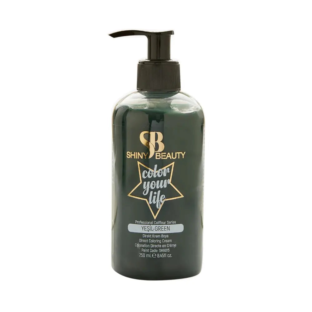 Shiny Beauty Green Hair Color for Vibrant Tones 250ml