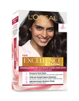 L'Oreal Paris Excellence Creme Hair Dye 2 Black for Rich Color
