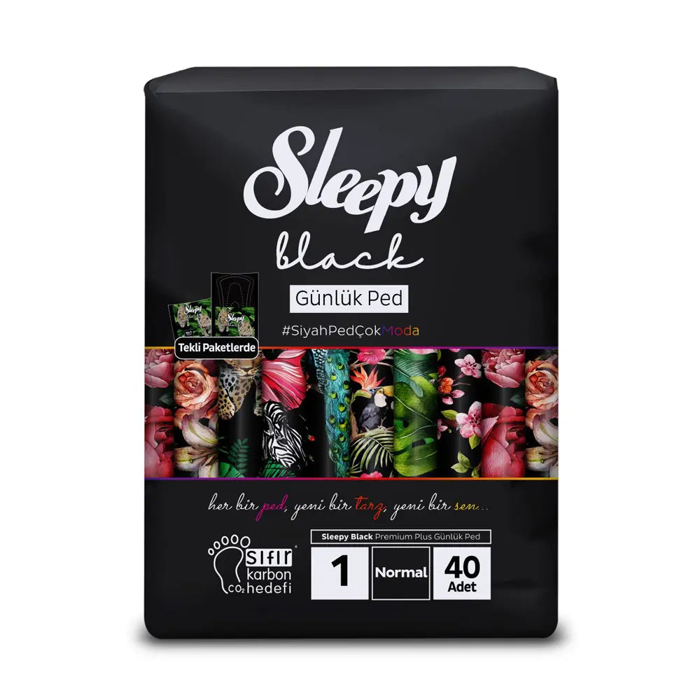 Sleepy Black Daily Super Normal Pads 40 Pack