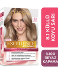 L'Oreal Excellence Creme Hair Dye 8.1 Ash Dark Blonde