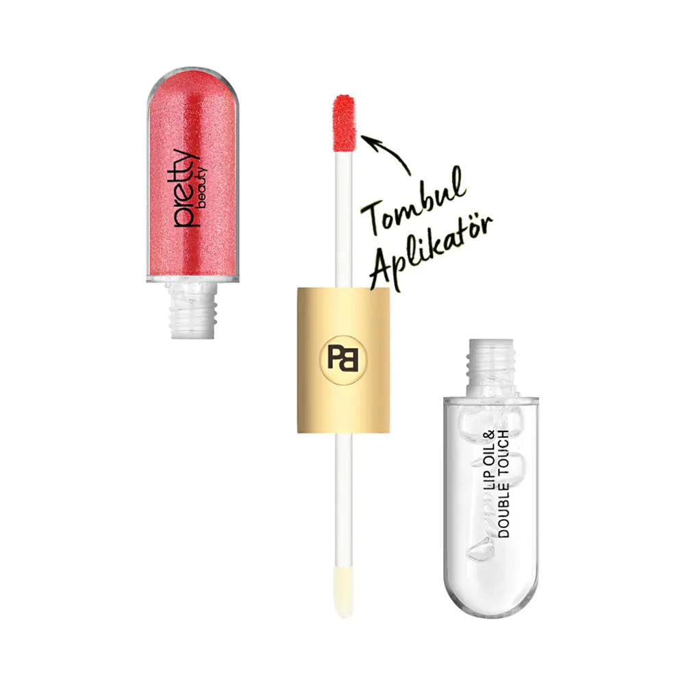 Pretty Double Touch Lipgloss 02 for High-Shine Lips