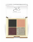 Golden Rose Midnight Kiss Eyeshadow Palette: Quattro Palette for Versatile Eye Makeup, Highly Pigmented & Blendable