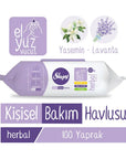 Sleepy Herbal Personal Care Wipes for Gentle Cleansing 100 Count