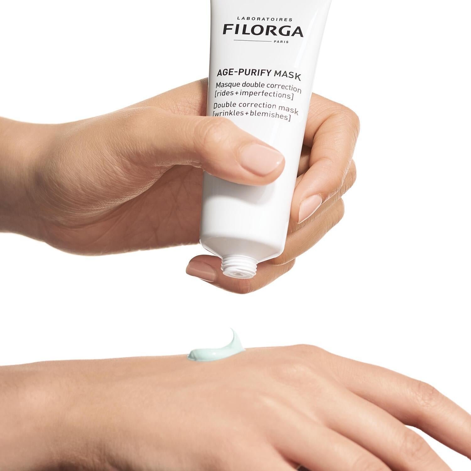 Filorga Purifying Double-Effect Mask 75ml - Anti-Aging Skincare with Matte Finish Filorga Purifying Mask - Anti-Aging Skincare Solution Purifying Mask, Anti-aging skincare, Double-effect mask, Matte finish skincare, Anti-wrinkle mask, Skin purification, Glikolik Asit skincare, Azelaik Asit benefits, Skincare for aging skin, Skincare for oily skin, Facial masks, Cosmetic products