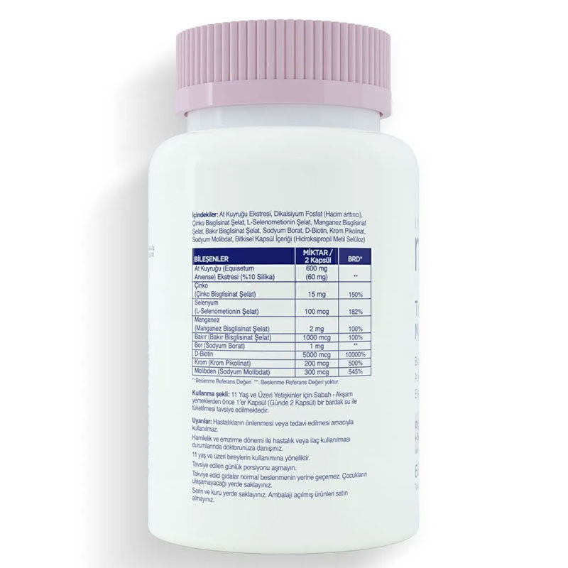 Moni Vitamins Moni Trace Biotin & Horsetail Extract 60 Capsules
