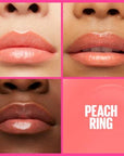 Maybelline New York Lifter Gloss - Hydrating Lip Gloss with Lifting Effect, Non-Sticky Peach Ring Shade Maybelline Lifter Gloss - Hydrating & Lifting Lip Gloss Lip Gloss, Moisturizing Lip Care, Hyaluronic Acid Lip Gloss, Non-Sticky Lip Gloss, Lifting Lip Gloss, Peach Ring Lip Gloss, Maybelline New York, Lip Care, Cosmetics, Beauty Products, Hydrating Lip Gloss