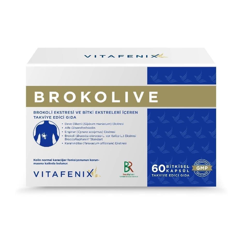 Vitafenix Brokolive Broccoli & Olive Leaf Extract 60 Capsules