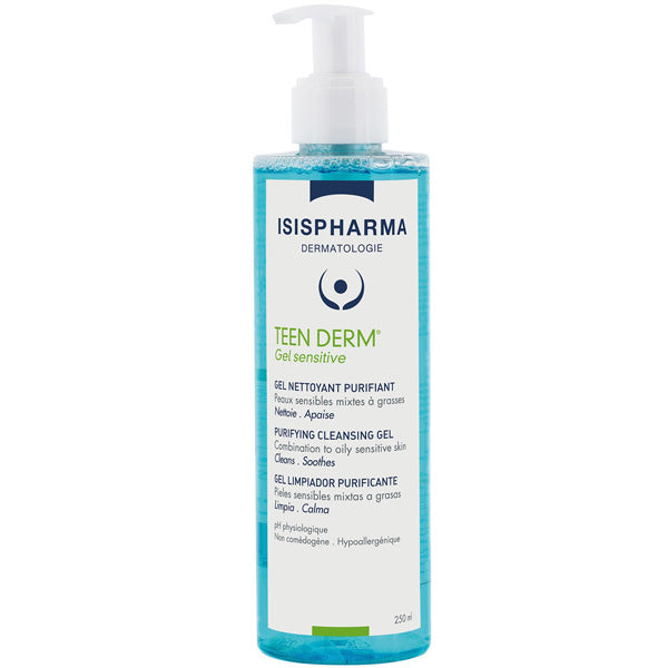 Isispharma Teen Derm Gel Sensitive 250ml - Body Cleansers