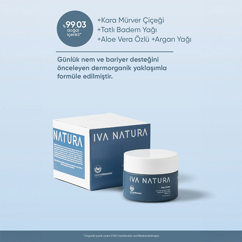 Iva Natura Organic Day Cream with Wheat Germ Oil 50 ml